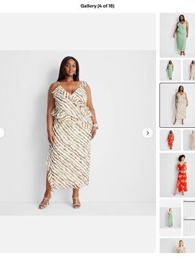 Future Collective with Jenee Naylor Women's Ruffle Maxi Dress animal print
